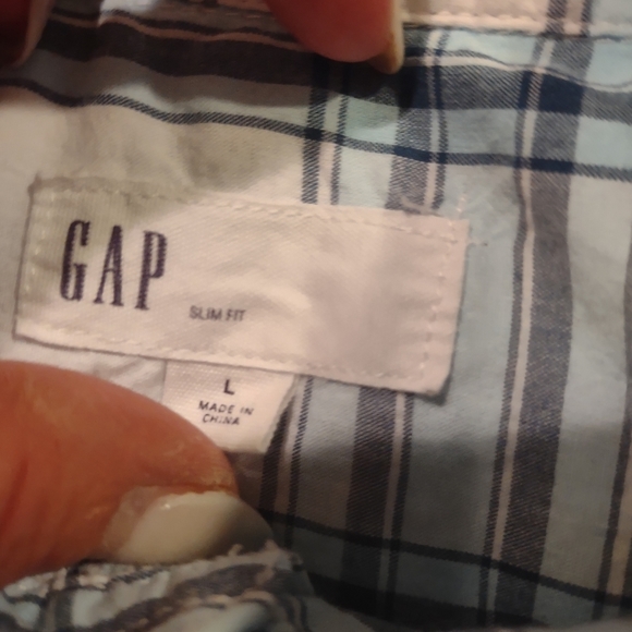 GAP Mens Button Down Shirt LARGE - Picture 2 of 4
